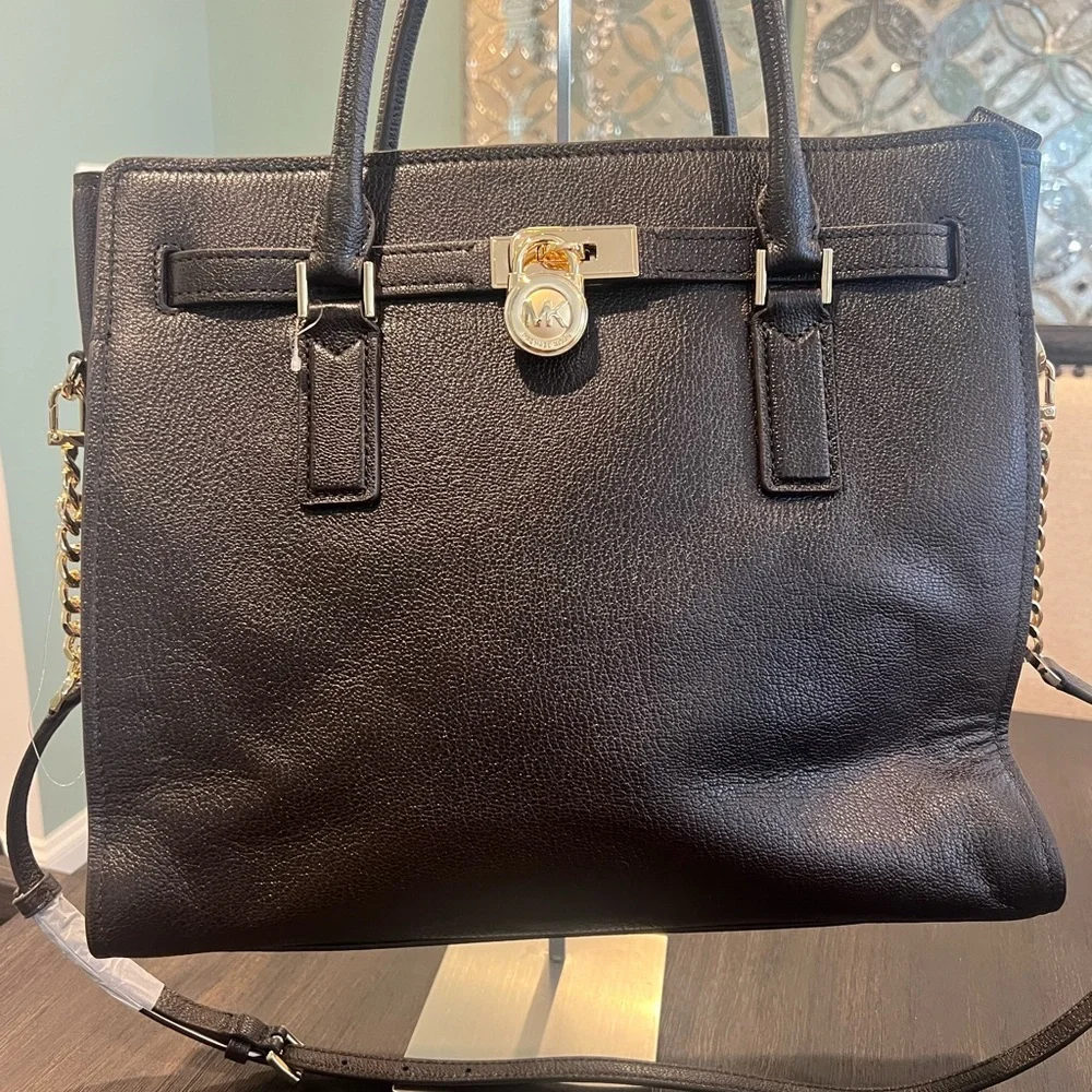 NWT Michael Kors Large Hamilton Leather Satchel